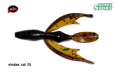 MOLIX VINDEX CRAW 3,5" COL. 01 GREEN PUMPKIN SILICONICHE SPINNING BLACK BASS