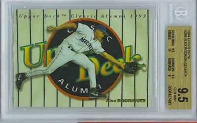 1994 UPPER DECK ALEX RODRIGUEZ #298 BGS 9.5 Gem Mint UDCA 10 Edges!