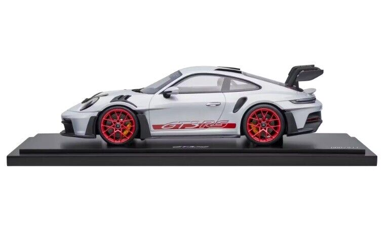 1/18 Porsche 911 GT3 RS (992) Ice Grey Metallic Model by Spark