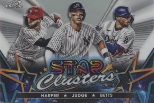 2023 Topps Cosmic Chrome - Aaron Judge Bryce Harper Mookie Betts #SC-5