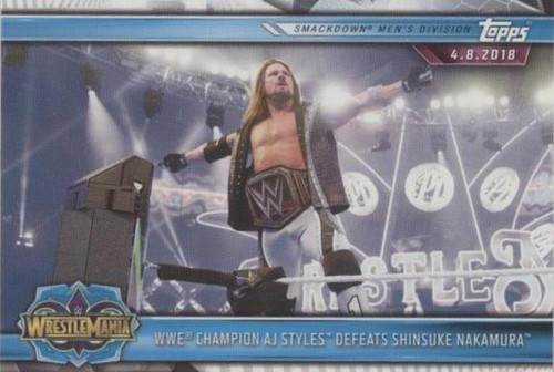 2019 Topps WWE Road to Wrestlemania - AJ Styles Shinsuke Nakamura #96