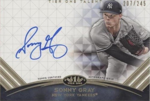 2018 Topps Tier One - Sonny Gray #TTA-SG