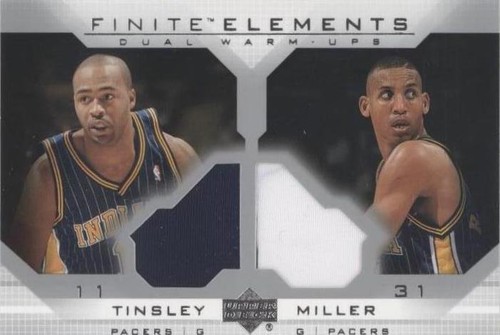 2003-04 Upper Deck Finite - Reggie Miller/Jamaal Tinsley #FE22