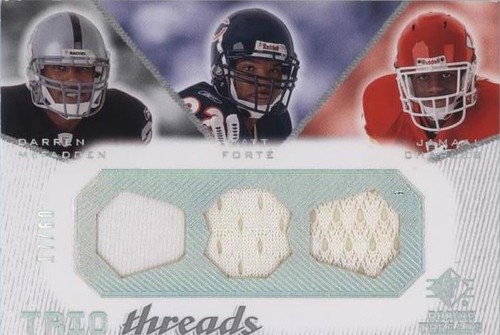 2008 SP Rookie Threads Darren McFadden Jamaal Charles Matt Forte #TT-MFC