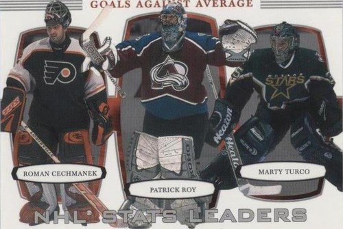 2002-03 In the Game Be A Player First Edition - Marty Turco Patrick Roy Roman Cechmanek #376