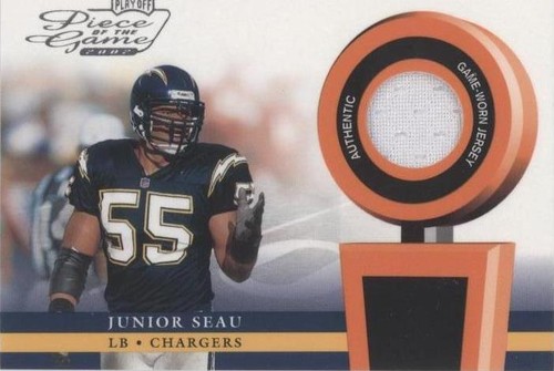 2002 Playoff Piece of the Game Junior Seau #POG-32
