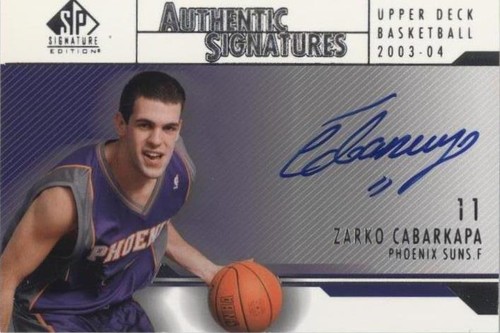 2003-04 SP Signature Edition - Zarko Cabarkapa #AS-ZC