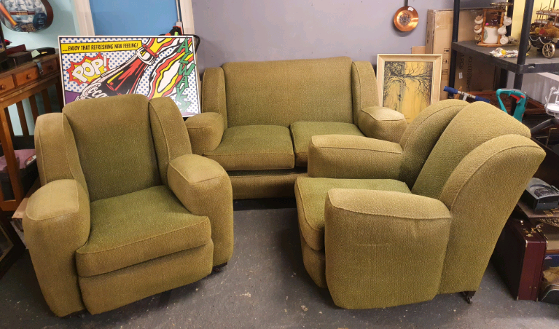 Stunning Original 1930s Art Deco Club Lounge Suite | in Herne Bay, Kent | Gumtree