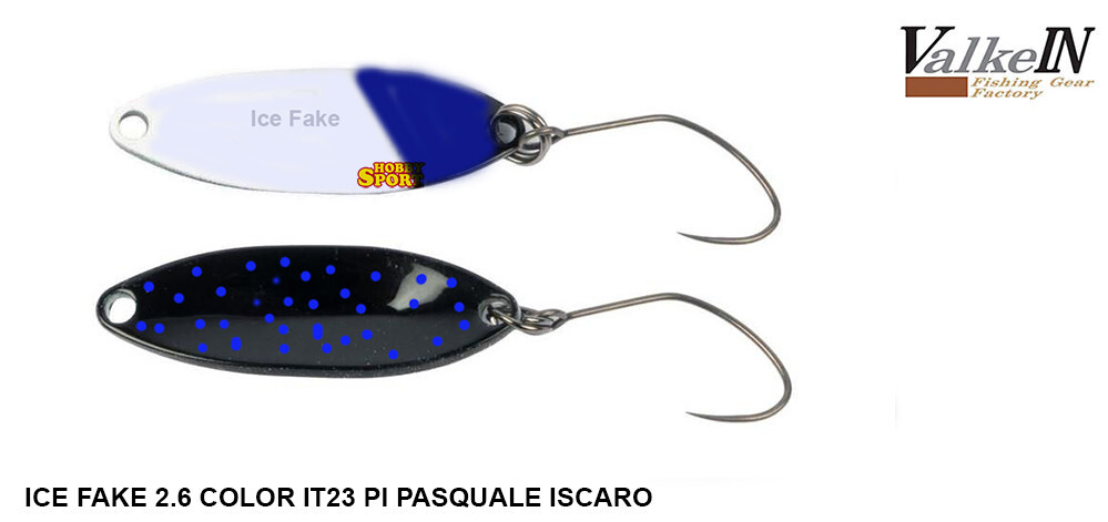 VALKEIN SPOON ICE FAKE 2,6 GR  ITALIAN COLOR IT 23PI ISCARO JAPAN TROUT AREA