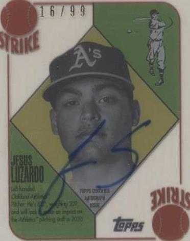 2020 Topps Clearly Authentic Autographs - Jesus Luzardo #51A-JLU