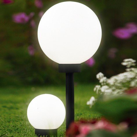 Solar-Gartenbeleuchtung aus Glas