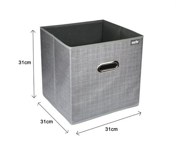 Box Scatola Salvaspazio Portatutto Contenitore Armadio Organizer 31x31x31cm dfh
