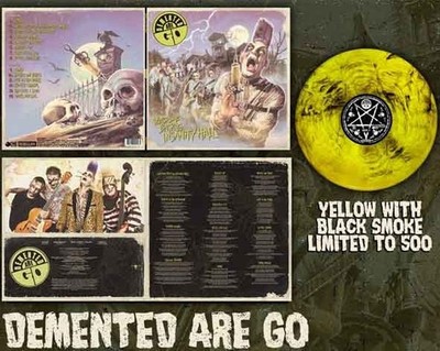 Demented Are Go Welcome Back To Insanity Hall YELLOW BLACK VINYL LP psychobilly