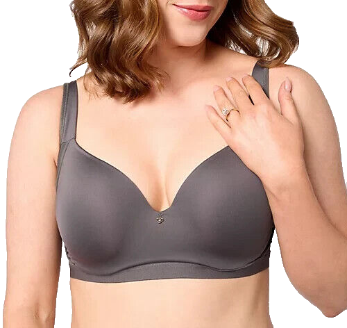 Breezies~Natural Embrace Underwire TShirt Bra~36D~Graphit