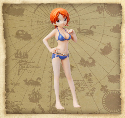 One Piece 3'' Nami Beach Ver. Half Age Trading Figure
