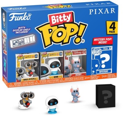 FUNKO Bitty POP! Pixar: WALL-E 4-Pack [New Toy] Vinyl Figure, 4 Pack