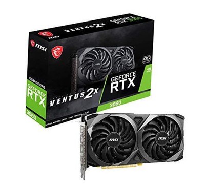  GeForce RTX 3060 Ventus 2X 12G OC, Gaming Graphics Card - RTX VENTUS 2X 12G OC