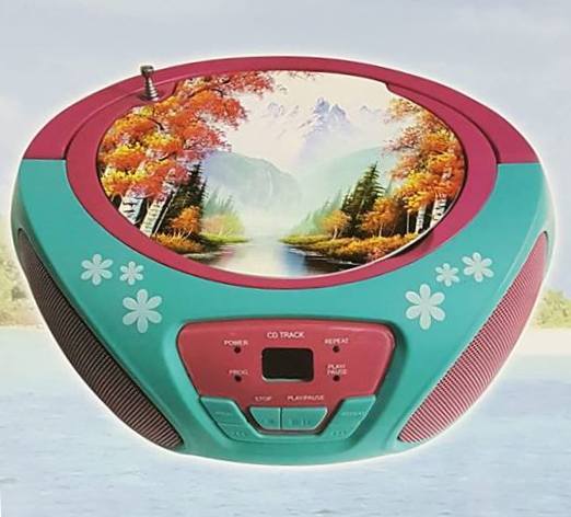 Stereo Portatile Lettore Cd Boombox Radio Am Fm Con Altoparlanti cir