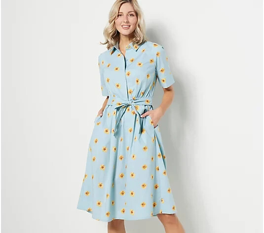新品タグ付 Cotton race souffle sleeve dress M Shop Floral print satin blouson dress | eShakti