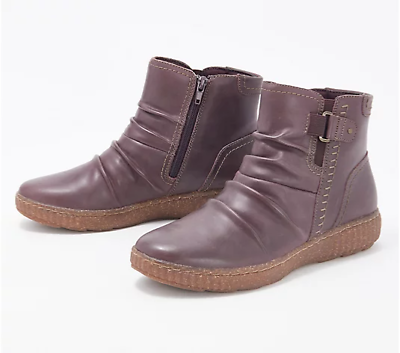 Clarks aubergine ankle best sale boots