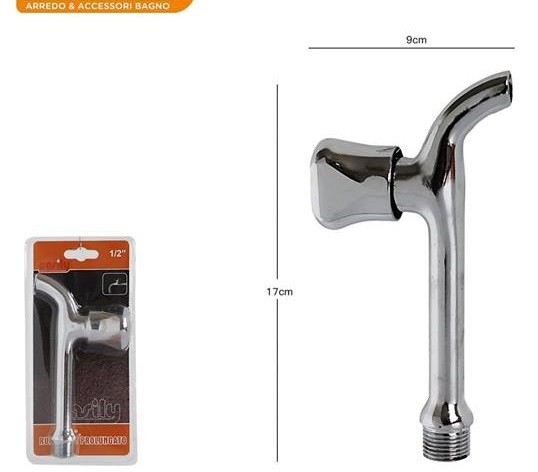 Rubinetto Prolungato 1/2" Lunghezza 17cm dfh