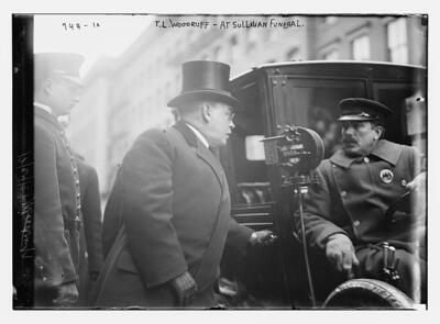 T.L. Woodruff at Sullivan funeral, New York c1900 Large Old Photo
