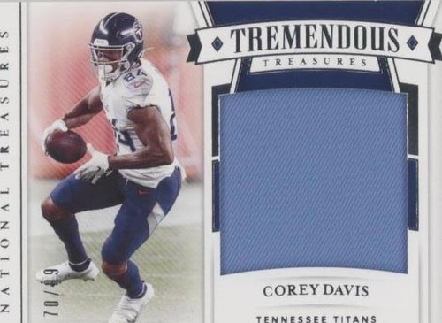 2020 Panini National Treasures Corey Davis #TT-CD