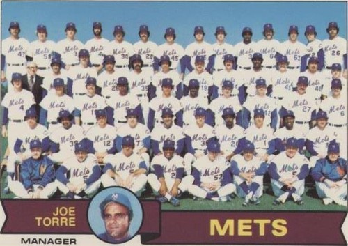 1979 Topps Team Checklists Sheet - Joe Torre #82