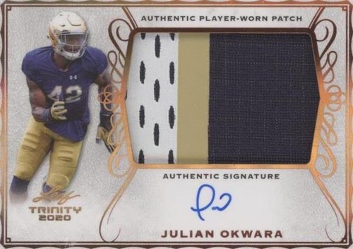 2020 Leaf Trinity Julian Okwara #PA-JO2