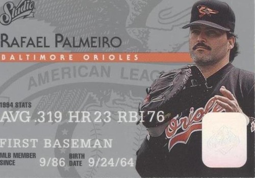 1995 Studio - Rafael Palmeiro #49