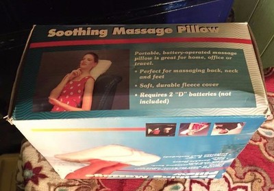 Massage Soothing Pillow  Battery Operated