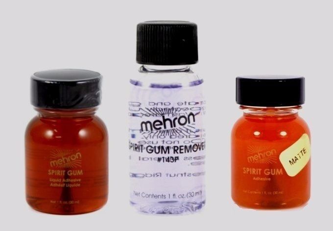 Mehron Spirit Gum Adhesive Matte ,Regular & Remover Stage Wig Theatrical Makeup