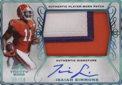 2020 Leaf Trinity Isaiah Simmons #PA-IS1