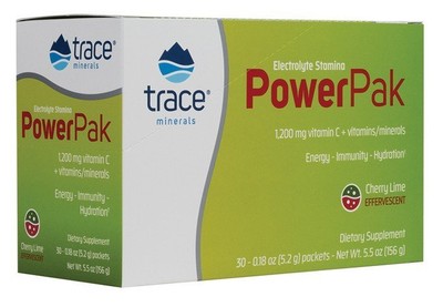 Электролит Trace Minerals Stamina Power Pak Cherry Limeade, 32 пакета