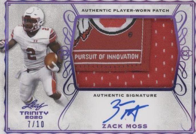 NFL ZACK MOSS選手の直筆サイン入りジャージ（カード付き） NFL ZACK