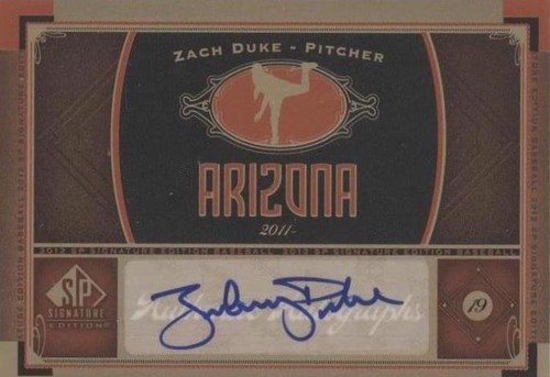 2012 SP Signature Edition - Zach Duke #AZ 5
