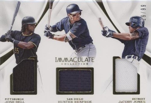 2017 Panini Immaculate Collection - Hunter Renfroe Jacoby Jones Josh Bell #ITP-BRJ