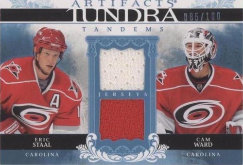 2009-10 Upper Deck Artifacts - Cam Ward Eric Staal #TT-SW
