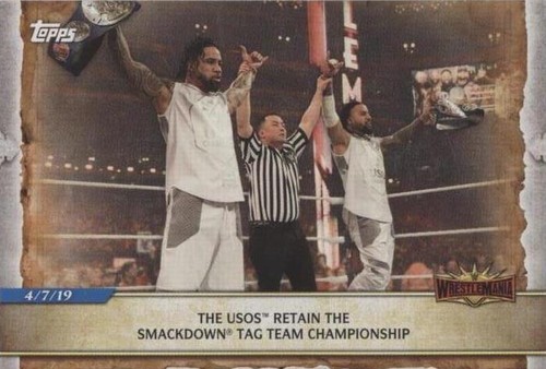 2020 Topps WWE Road to Wrestlemania - The Usos #97
