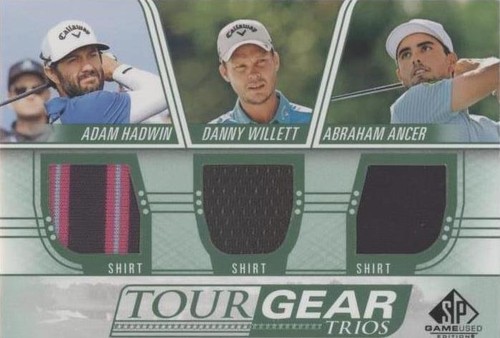 2021 SP Game Used - Abraham Ancer Adam Hadwin Danny Willett #TG3-HWA
