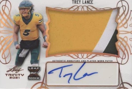 2021 Leaf Trinity Trey Lance #PA-TL2