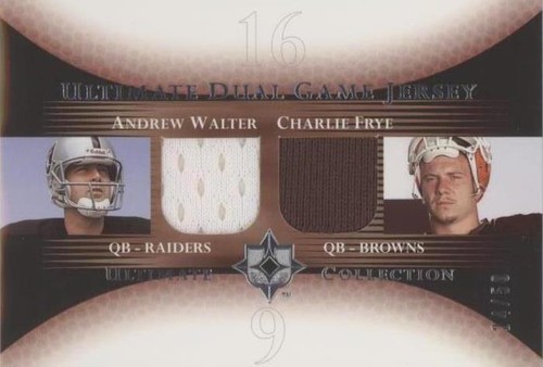 2005 Ultimate Collection Andrew Walter Charlie Frye #DJ-WF