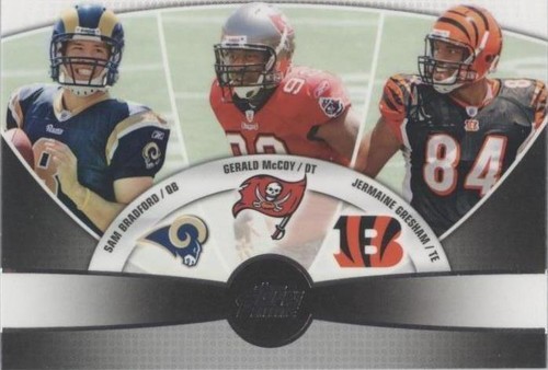 2010 Topps Prime Gerald McCoy Jermaine Gresham Sam Bradford #3Q-3
