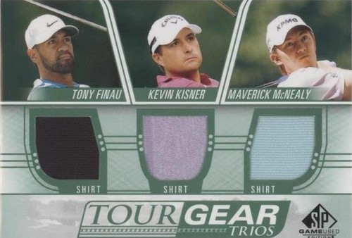 2021 SP Game Used - Kevin Kisner Maverick McNealy Tony Finau #TG3-FKM