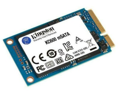 Kingston KC600 mSATA 256GB 512GB 1TB SATA III 3D TLC SKC600 Internal SSD Lot