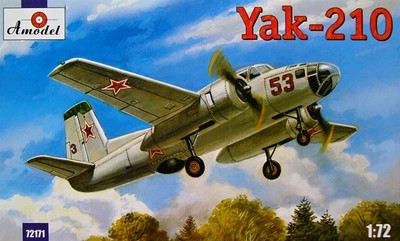 1/72 Yakovlev Yak-210 Soviet prototype training Amodel 72171 Plastic Model kit