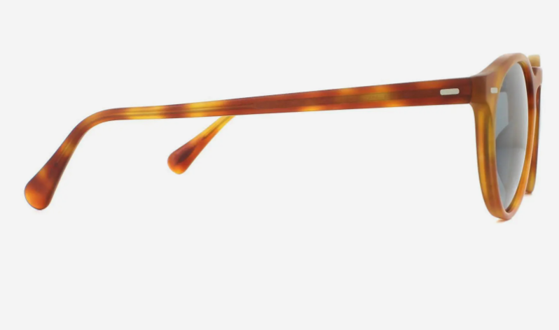 Pre-owned Oliver Peoples Oliver People Ov5217s 1483r8 50 Gregory Peck Sun Havana/blue Men's Sunglasses