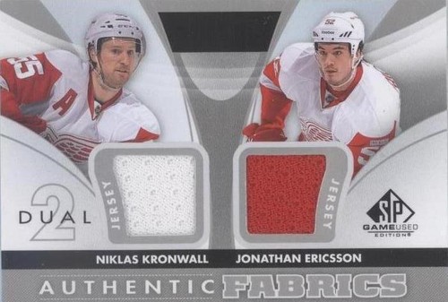 2012-13 SP Game Used Edition - Jonathan Ericsson Niklas Kronwall #AF2-KE