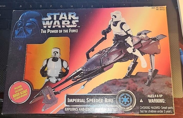 Star Wars The Power of the Force - IMPERIAL SPEEDER BIKE w/ 