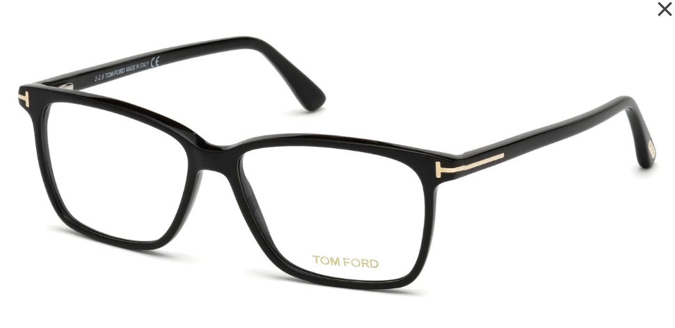 Tom Ford TF 5196 005 Eyeglasses Glasses Black & Gold Tortoise 51